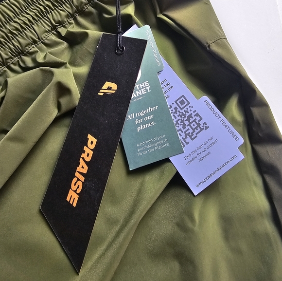 NWT PRAISE Men's Green Running Shorts Sz XL - Picture 4 of 9